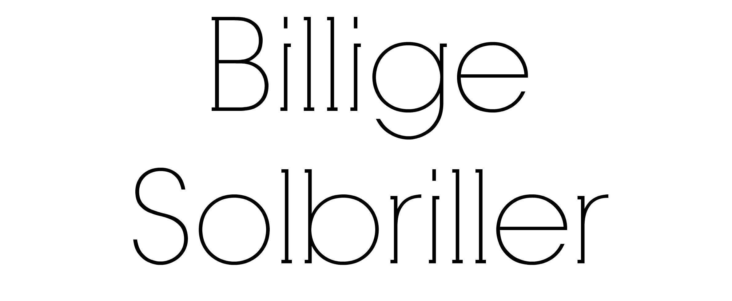 Billige Solbriller