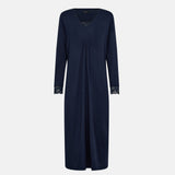 Decoy - Lang Natkjole Med Blonde Navy