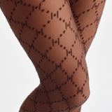 Hype The Detail - Tight Logo 25 Denier Brun