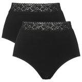 Damella - 2-pak Maxi Trusse Sort