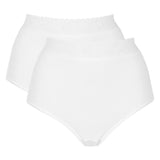 Damella - 2-pak Maxi Trusse Hvid