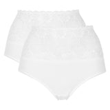 Damella - 2-pak Maxi Trusse Blonde Hvid