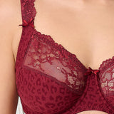 LingaDore - Daily Fullcup BH Med Blonde Puls Size Ruby Wine Jacquard