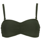 Damella - Olivia Bandeau Bikini Top Mønster Khaki