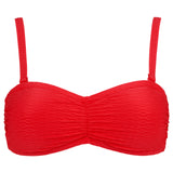 Damella - Olivia Bandeau Bikini Top Mønster Rød