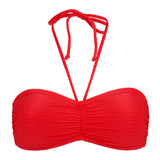 Damella - Olivia Bandeau Bikini Top Mønster Rød