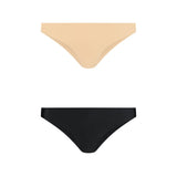 Bye bra - 2-pak Usynlig Brazilian Trusse Beige/Black