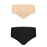 Bye bra - 2-pak Usynlig Hipster Beige/Black