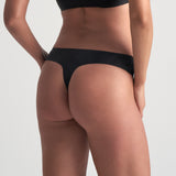 Bye bra - 2-pak Usynlig String Beige/Sort