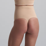Bye bra - Soft Touch Højtaljet String Beige