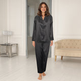 Lady avenue - Brush Satin Pyjamas Sort
