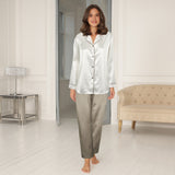 Lady avenue - Brush Satin Pyjamas Ivory