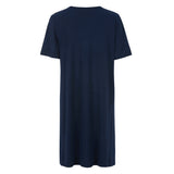 Damella - Sienna Kortærmet Natkjole Navy