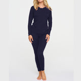 Damella - Amelia Pyjamas Sæt Navy