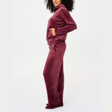 LingaDore - Homewear Velour Sæt 26 Windsor Wine