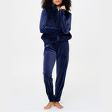LingaDore - Homewear Fleece Sæt 26 Black Iris