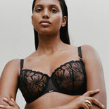 Chantelle - Fleurs Balconette Sort