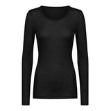 Mey - Wool Love Langærmet T-shirt Sort
