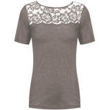 Mey - Wool Love Blonde T-shirt Deep Taupe