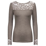 Mey - Wool Love Blonde Bluse Deep Taupe