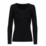 Mey - Exquisite Wool Langærmet T-shirt Sort