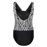 Lentiggini swimwear - Frill Badedragt Black/Offwhite