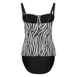 Lentiggini swimwear - Stropløs Tankini Sæt Black/Off