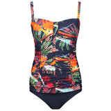 Lentiggini swimwear - Stropløs Badedragt Navy/Orange