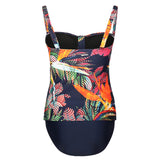 Lentiggini swimwear - Stropløs Badedragt Navy/Orange