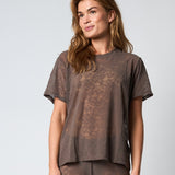 Hype The Detail - Oversized Lace T-shirt Brown