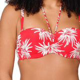 Lingadore - Leaf Balconette Bikini Top Leaf Strripe
