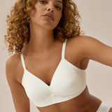 Silvana - Vatteret Bh Uden Bøjle Hvid