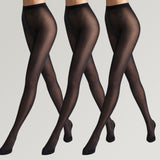 Wolford - 3-pak Velvet De Luxe 66 Tights Sort