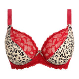 Freya - Cherish Me Plunge Bh Red Leopard