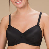 Trofé - Sanna Stripe Formstøbt Bh Sort