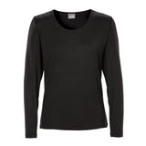 Trofé - Bambus L/æ T-shirt Sort