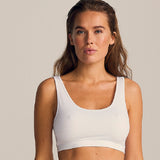 JBS of Denmark - Bambus Bra Top Med Bred Strop Hvid
