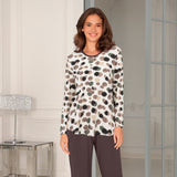 Lady avenue - Bambus Pyjamas Coffee/Sand Cir