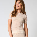 Hype The Detail - Slim Lace T-shirt Powder