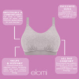 Elomi - Downtime Bralette Grey Marl
