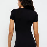 Femilet - Juliana T-shirt Uld Sort