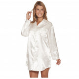 Lady avenue - Satin Natskjorte Ivory