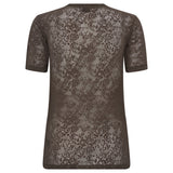 Hype The Detail - Slim Lace T-shirt Brown