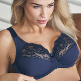 Wearing Poetry - Floral Fullcup Bh Dark Blue