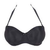 Primadonna - Satin Stropløs Bh Sort