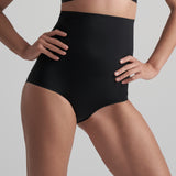 Byebra - Usynlig Højtaljet Trusse Sort