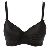 Trofé - Sanna Stripe Formstøbt Bh Sort