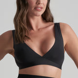 Byebra - Bh Top Med Dyb Udskæring Sort