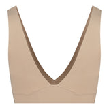 Byebra - Bh Top Med Dyb Udskæring Beige