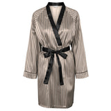 Lady avenue - Satin De Luxe Kimono Black/moon